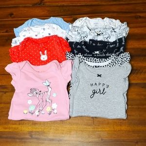 Baby Girl Bodysuit Bundle, size 6 months